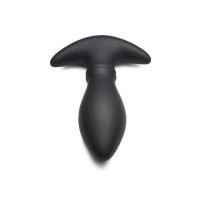 XR Brands Rim Slide - Plug Anal de Silicone com Anel Deslizante - Preto, imagem 6