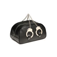 XR Brands Cuffed Travel Bag with Handcuff Handles - Black