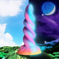 XR Brands Moon Rider - Glow-in-the-Dark Unicorn Dildo, picture 5