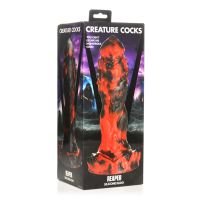 XR Brands Grim Reaper - Silikonedildo - Rød/Sort, billede 2