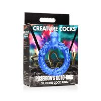 XR Brands Poseidon's Octo-Ring - Cockring in Silicone - Blu, immagine 6