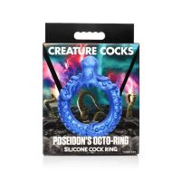 XR Brands Poseidon's Octo-Ring - Cockring in Silicone - Blu, immagine 7