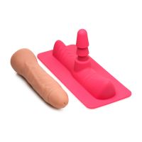 XR Brands Saddle Adapter med dildo - Pink/hudfarvet, billede 3