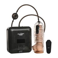 XR Brands The Milker Stamina - Automatisk stroker med vibration og sug - Transparent