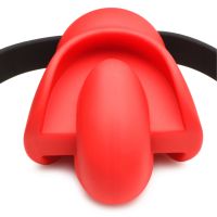 XR Brands Gag Order - Bâillon boule extrême en silicone - Rouge, photo 4