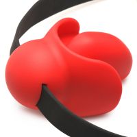 XR Brands Gag Order - Bâillon boule extrême en silicone - Rouge, photo 5