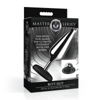 XR Brands Butt Slut - Butt Plug in Metallo e Silicone - Argento, immagine 5