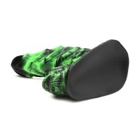XR Brands Glowzilla - Självlysande silikondildo - Grön/Svart, bild 3