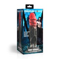 XR Brands Count Cockula - Dildo em Silicone - Vermelho/Preto, imagem 4