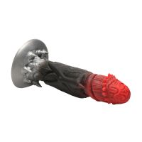 XR Brands Count Cockula - Dildo em Silicone - Vermelho/Preto, imagem 2