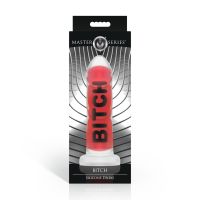 XR Brands BITCH - Silikonidildo - Punainen, kuva 3