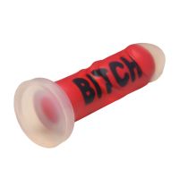 XR Brands BITCH - Silikonidildo - Punainen, kuva 4