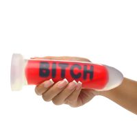 XR Brands BITCH - Silikonidildo - Punainen, kuva 5
