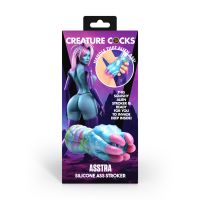 XR Brands Asstra - Silikonowy masturbator analny - Niebieski/Fioletowy, zdjęcie 3