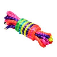 XR Brands Rainbow Rope - Bondagetau i regnbuefarger - 4,9 m