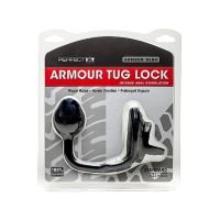 PerfectFitBrand Armor Tug Lock - Cockring com Ball Strap e Plug Anal - Médio, imagem 2