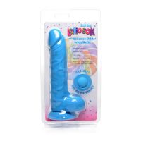 Curve Toys Lollicock Dildo in Silicone con Palle - 18 cm - Blu, immagine 2
