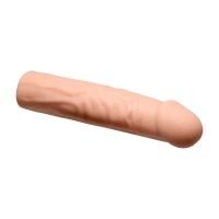 Curve Toys Enhancers - Estensione Realistica Vibrante per il Pene con Telecomando - Chiaro, immagine 3