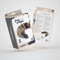 Crushious Foxy Delight - Plug Anale in Silicone con Coda - Nero/Marrone, immagine 2