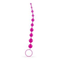 Crushious Basic Anal Beads - 10 Bead Chain - Pink