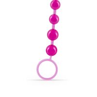 Crushious Basic Anal Beads - 10 Bead Chain - Pink, picture 3