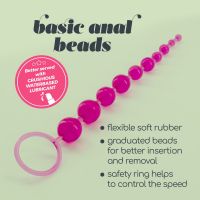 Crushious Basic Anal Beads - 10 Bead Chain - Pink, picture 6
