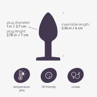 Crushious Bijou - Plug anal bijou - Small - Transparent, photo 7