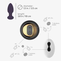 Crushious Twister - Rotating Anal Plug with Remote Control - Black, picture 7