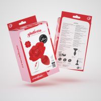 Crushious Giulietta - Rotating Anal Rose Plug with Remote Control - Red, picture 5