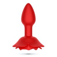 Crushious Giulietta - Rotating Anal Rose Plug with Remote Control - Red, picture 2