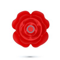 Crushious Giulietta - Rotating Anal Rose Plug with Remote Control - Red, picture 4