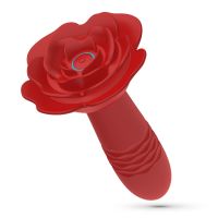 Crushious Romeo - Työntävä ruusuanaalitappi kaukosäätimellä - Punainen, kuva 2