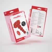 Crushious Rosaline - Rotating Anal Rose Plug with Remote Control - Red, picture 2