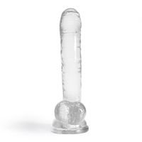 Crushious Hudini - Flexibel analdildo i jelly - 17,5 cm - Transparent, bild 2