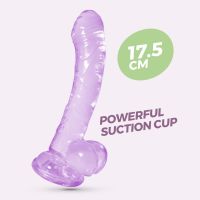 Crushious Hudini - joustava dildo 17,5 cm, violetti, kuva 5