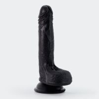 Crushious Inviktus - Dildo i flydende silikone - 19 cm - Sort
