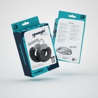 Crushious Spangle - Manette in Metallo con Peluche - Nero, immagine 4
