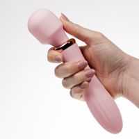 Crushious Jinx Dual Wand-vibrator med opvarmning - Rose Pink, billede 6