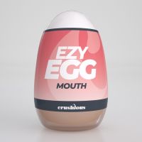 Crushious Ezy Egg - Masturbator Æg - Mund - Rød, billede 2