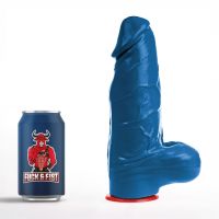 Fuck & Fist Freyr L - Dildo Realistico con Testicoli - 18 cm - Blu, immagine 4
