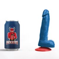 Fuck & Fist Hoenir S - Realistisk dildo med baller - 13 cm - Blå, bilde 4