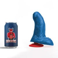 Fuck & Fist Buri S - Realistisk buet dildo med baller - 14 cm - Blå, bilde 5