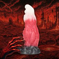 Fiction Cocks Space Night Fiend - Dildo em Silicone - Vermelho/Branco, imagem 3