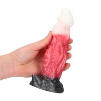 Fiction Cocks Space Night Fiend - Dildo em Silicone - Vermelho/Branco, imagem 6