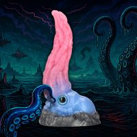 Fiction Cocks Kraken's Lick - Silikondildo - Blå/Rød, bilde 3