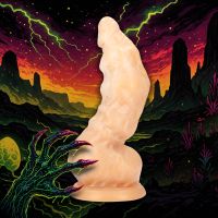 Fiction Cocks Golden Alien Invader - Silicone Dildo - Golden, picture 3