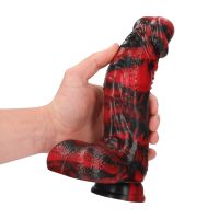 Fiction Cocks Dark Lycan Spawn - Silicone Dildo - Red/Black, picture 6