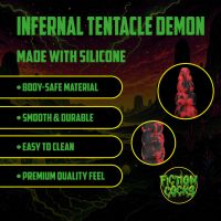 Fiction Cocks Infernal Tentacle Demon - Analorm - 37,5 cm - Röd/Svart, bild 7