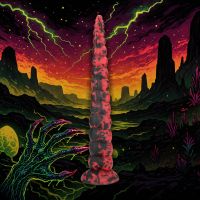 Fiction Cocks Infernal Tentacle Demon - Analorm - 37,5 cm - Röd/Svart, bild 3