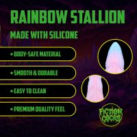 Fiction Cocks Rainbow Stallion - Analplugg i silikon - Regnbue, bilde 7